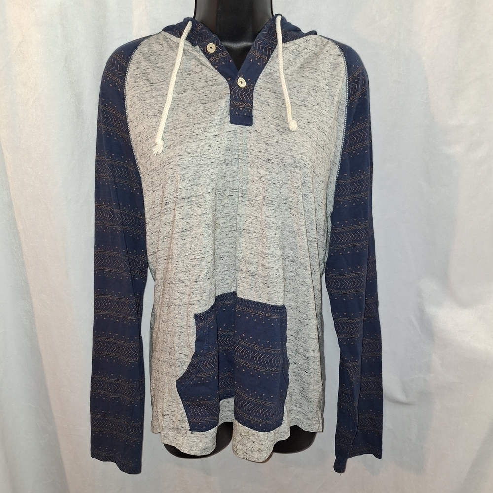 Arizona Jean Company Blue and Gray Hoodie